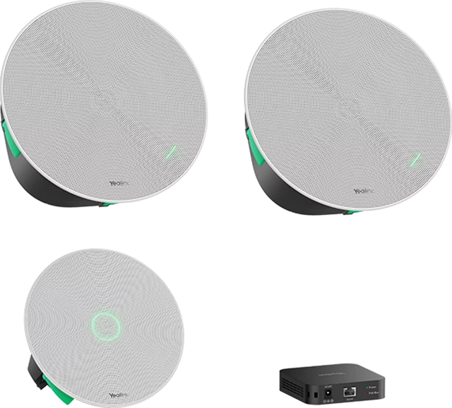 Yealink CMKit-121 - 1x CM20 Mic & 2x CS10 Speakers kit with Install Accessories and RCH40E2