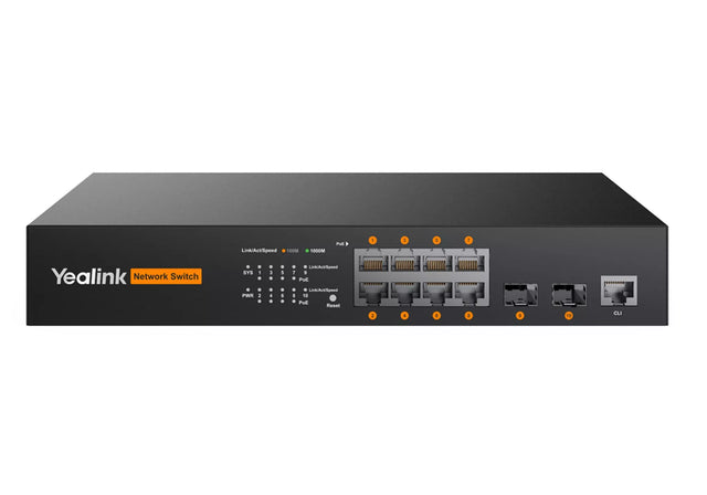 Yealink RCH80 - 8 Port PoE+ Switch