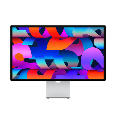 Apple MAC Studio 27" Nano Textured Glass 5K Display with 12MP Camera, MICS and 6 Speaker Sound System with Tilt and Height Adjustable Stand