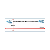 160gsm White Banner Paper - 297 x 1200mm