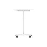Mobile Sit Stand Desk - Black/White