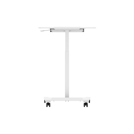 Mobile Sit Stand Desk - Black/White
