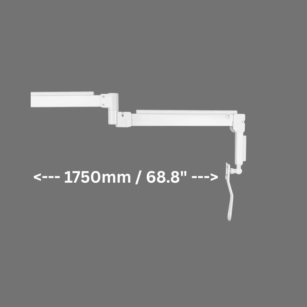 Hospital Monitor Arm - Extra Long Reach