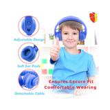 Almost Unbreakable Childrens Blue Headphones 1 x 4 pole