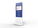 Allsee White Freestanding PCAP Touch Screen Posters