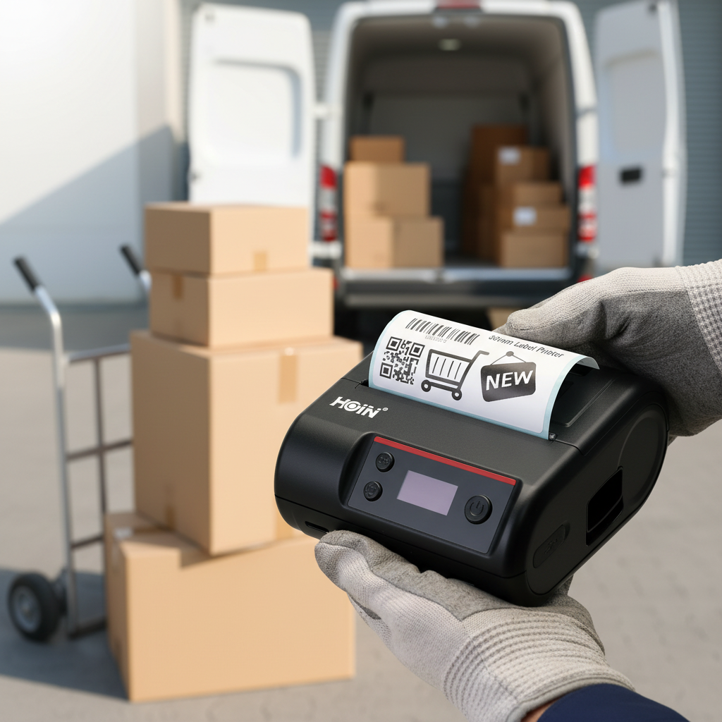 HOIN HQ300 80MM Portable Thermal Label & Receipt Printer