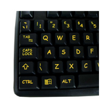 Easy2Use Visually Impaired Keyboard (Hi Vis Black & Yellow)