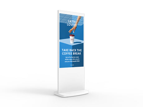 Allsee White Android FreedStanding Digital Poster