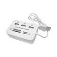 3 port USB hub with in built multi-card reader (Reads SD/MMC/M2/MS MP cards)