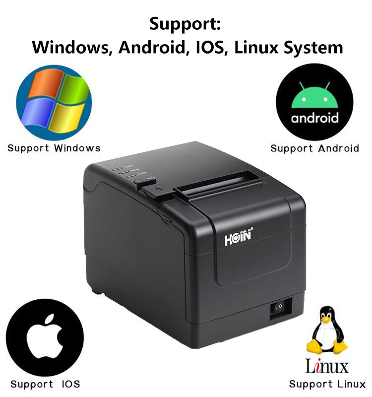Hoin H806 80mm Direct Thermal Receipt Printer with Auto Cutter