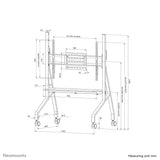 Neomounts FL50-525 MOVE Mobile Floor Stand