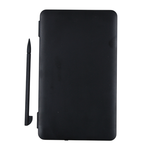 12 digit display battery & solar Black Calculator with LCD note pad
