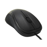 Easy2Use Rugged Optical Computer Mouse USB C Black Braided Cable