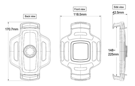Replacement Larger Clamp for Smartphone & Tablet Holder