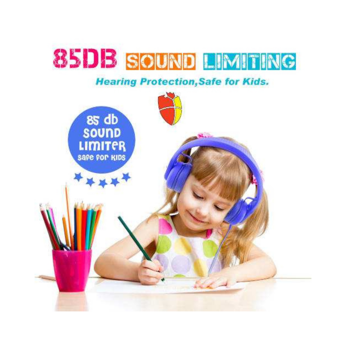 Classroom Headphone Set (24 Almost Unbreakable Blue, 4 Pole, USB, or USB-C)
