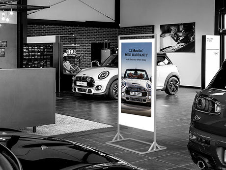 Allsee Superslim Freestanding Double-Sided Digital Poster