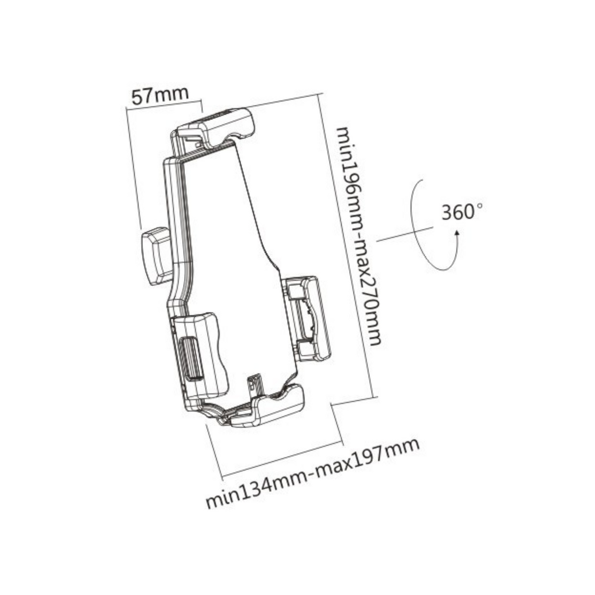 Anti Theft Universal iPad & Tablet Desktop Stand