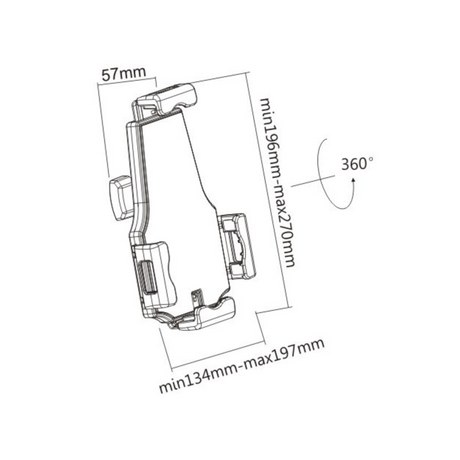 Anti Theft Universal iPad & Tablet Desktop Stand
