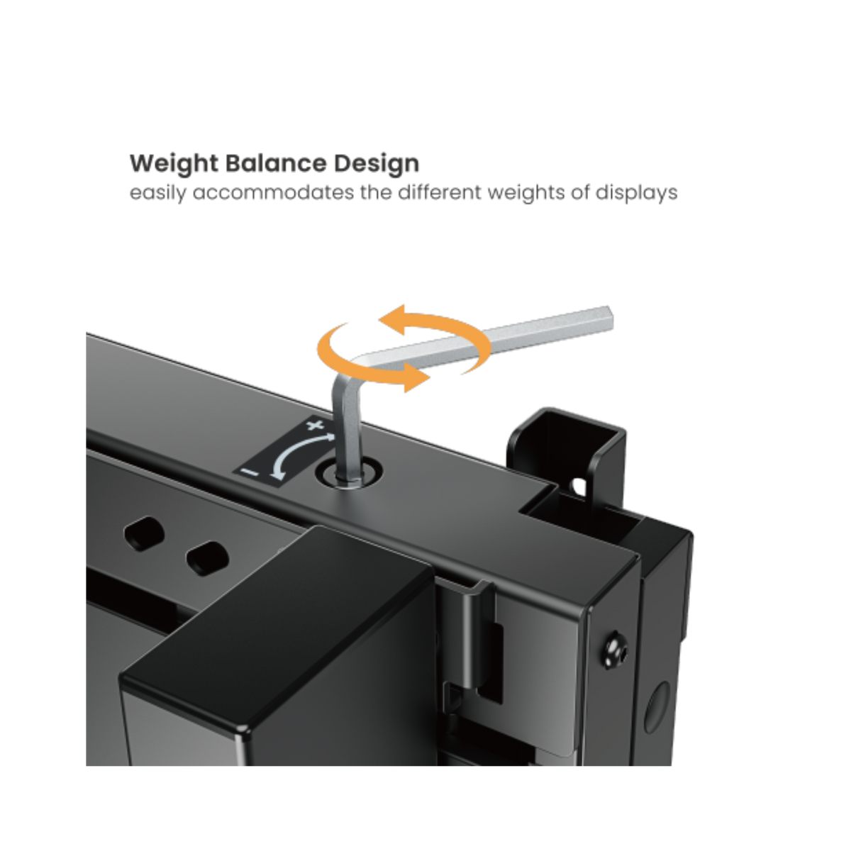 Manual Height-Adjustable Mobile Stand For 55"- 86" Interactive Displays