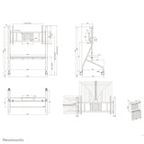 Neomounts FL50-575 MOVE Mobile Floor Stand