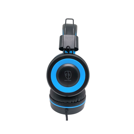 Foldable, Lightweight yet Rugged Black/Blue headphone Braided cable Mic 4pole
