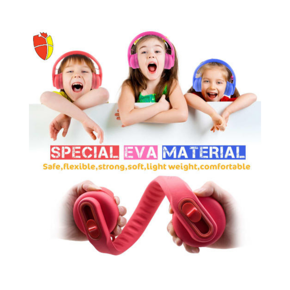 Classroom Headphone Set (24 Almost Unbreakable Red, 4 Pole, USB, or USB-C)