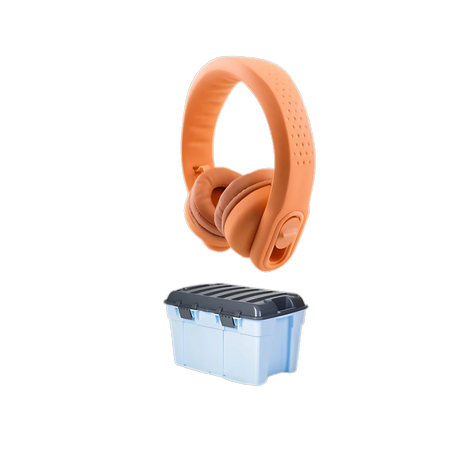 Classroom Headphone Set (32 Almost Unbreakable Orange, 4 Pole, USB, or USB-C)