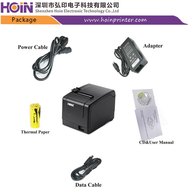 Hoin H806 80mm Direct Thermal Receipt Printer with Auto Cutter