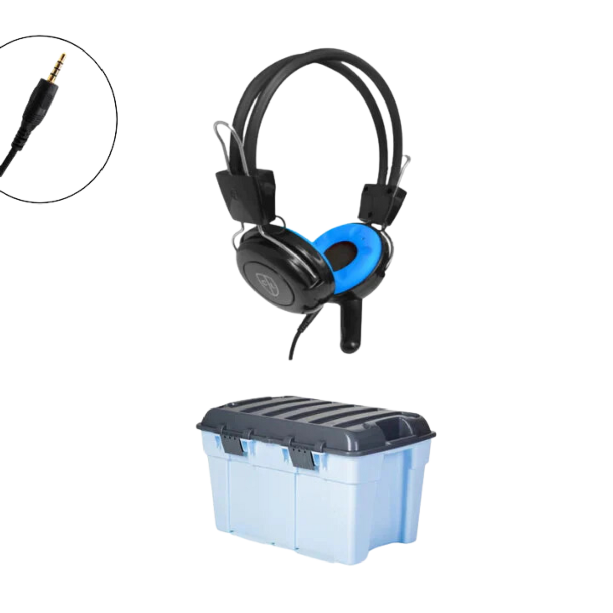 Classroom Headphone Set (24 Robust Headphone MK1 1 x 4 Pole S10016) Robust Headphone (MK1 4-Pole Plug)