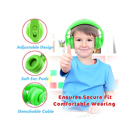 Classroom Headphone Set (24 Almost Unbreakable Green, 4 Pole, USB, or USB-C)