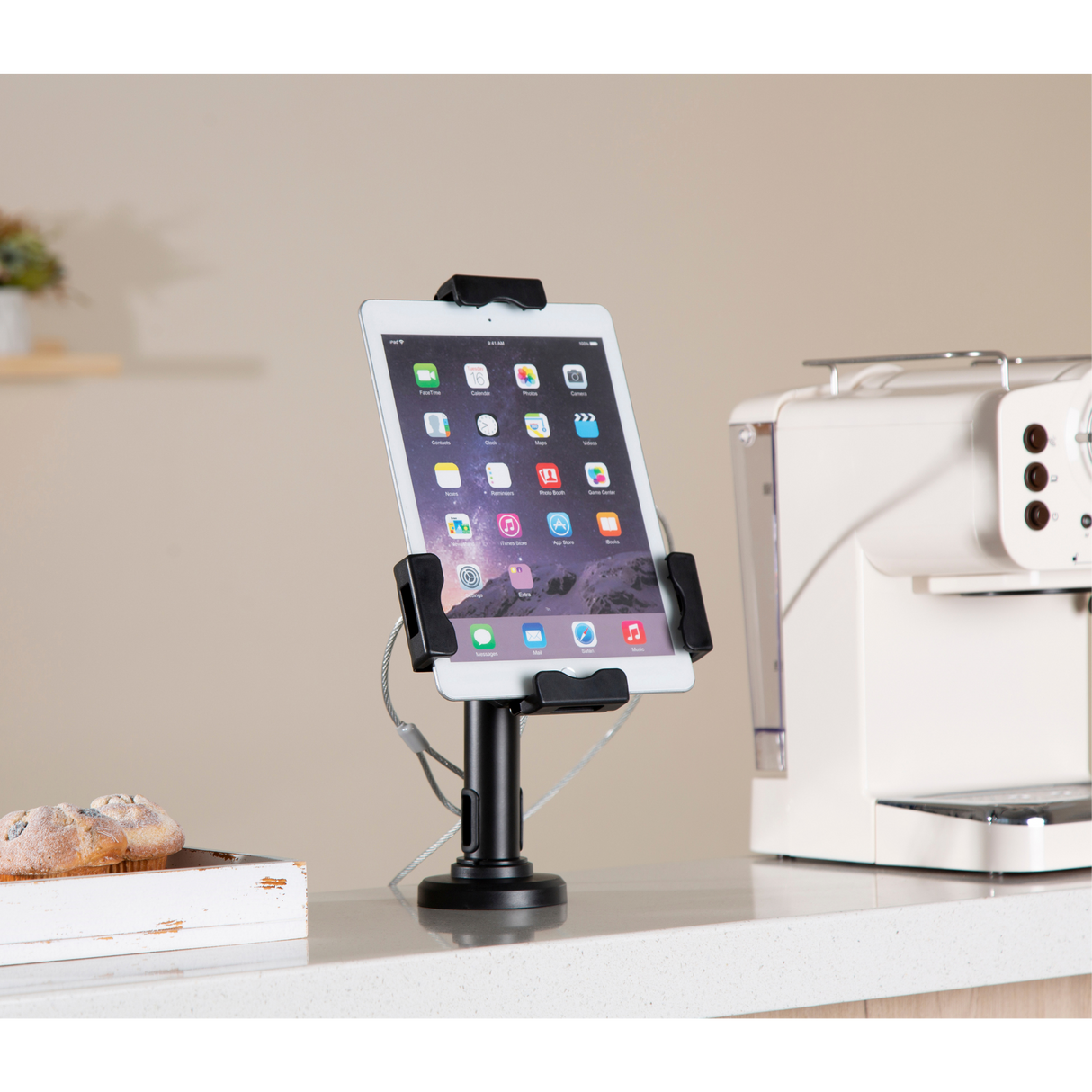 Anti Theft Universal iPad & Tablet Desktop Stand