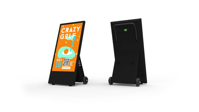 Allsee Outdoor High-Brightness Digital Battery A-Board - 43" Black