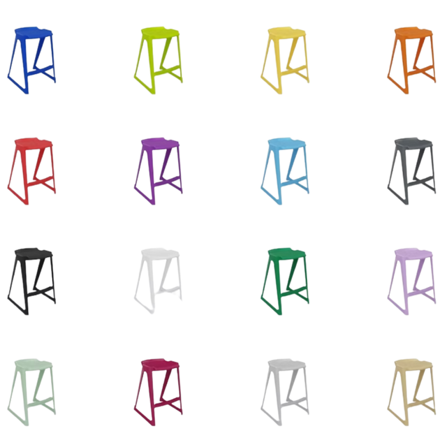Spaceforme en one Skidbase Low Back Stool