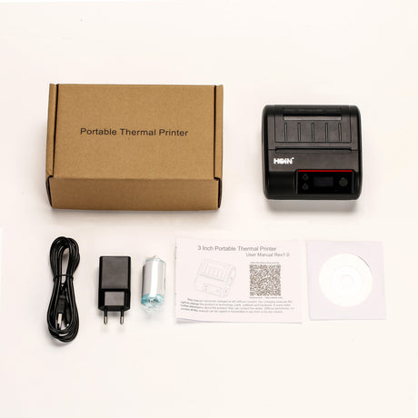 HOIN HQ300 80MM Portable Thermal Label & Receipt Printer