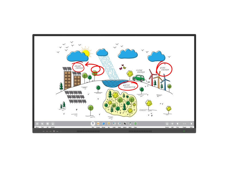 Allsee 4K Interactive Touch Display with MeetingPad Software