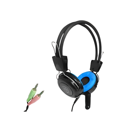 Mk1 Robust Headphone and Microphone with Fixed 2 x 3.5mm audio cable