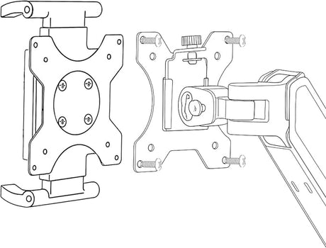 Universal VESA Mount Adapter Max 15.6" - 75 x 75, 100 x 100 VESA