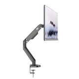 Single Gas Spring Monitor Arm Desk Mount (17"-32" Screens, 2-9kg Load, VESA 75/100)