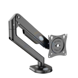 Single Gas Spring Monitor Arm Desk Mount (17"-32" Screens, 2-9kg Load, VESA 75/100)