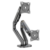 Twin Gas Spring Monitor Arm Desk Mount (17"-32" Screens, 2-9kg Load Per Arm, VESA 75/100)