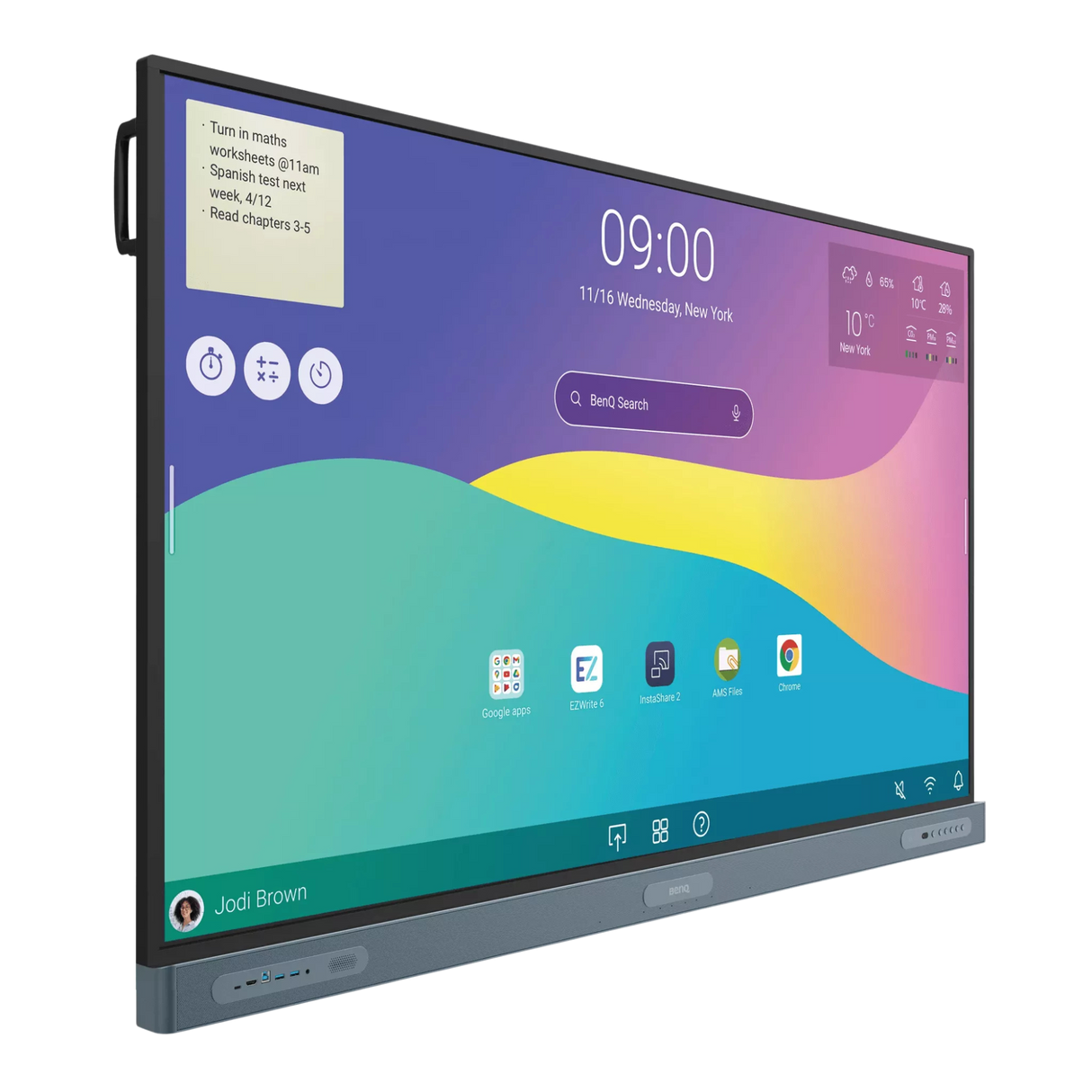 BenQ RP7504 75" 4K Interactive Flat Panel Display with Soundbar