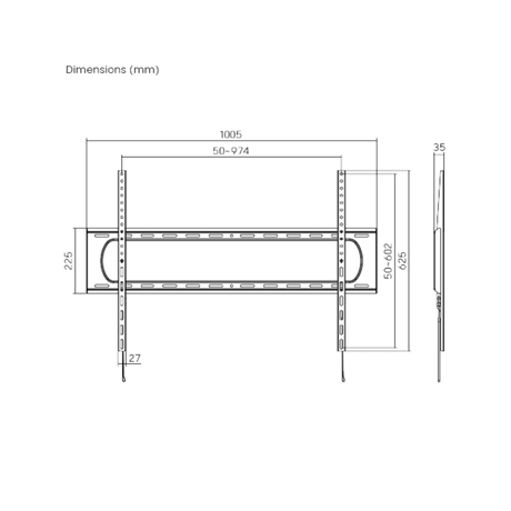 Heavy Duty Large  Screen Wall Mount