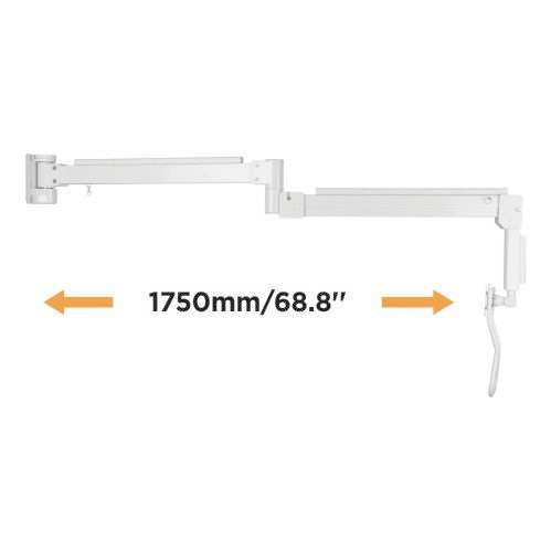 Extra Long Reach Articulated Wall Monitor Arm