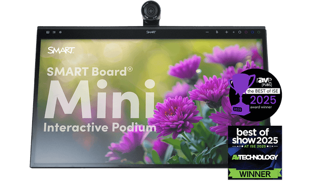SMART Board Mini 727, Interactive Podium with OPS PC, PCMi7v with SMART Meeting Pro