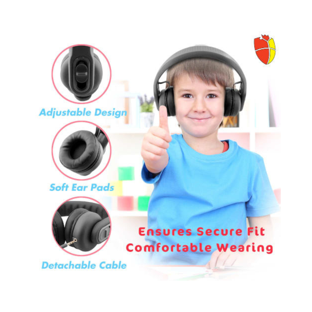 Classroom Headphone Set (24 Almost Unbreakable Black, 4 Pole, USB, or USB-C)