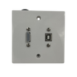 Crusader Single Gang Face Plate (HDMI/USB B)