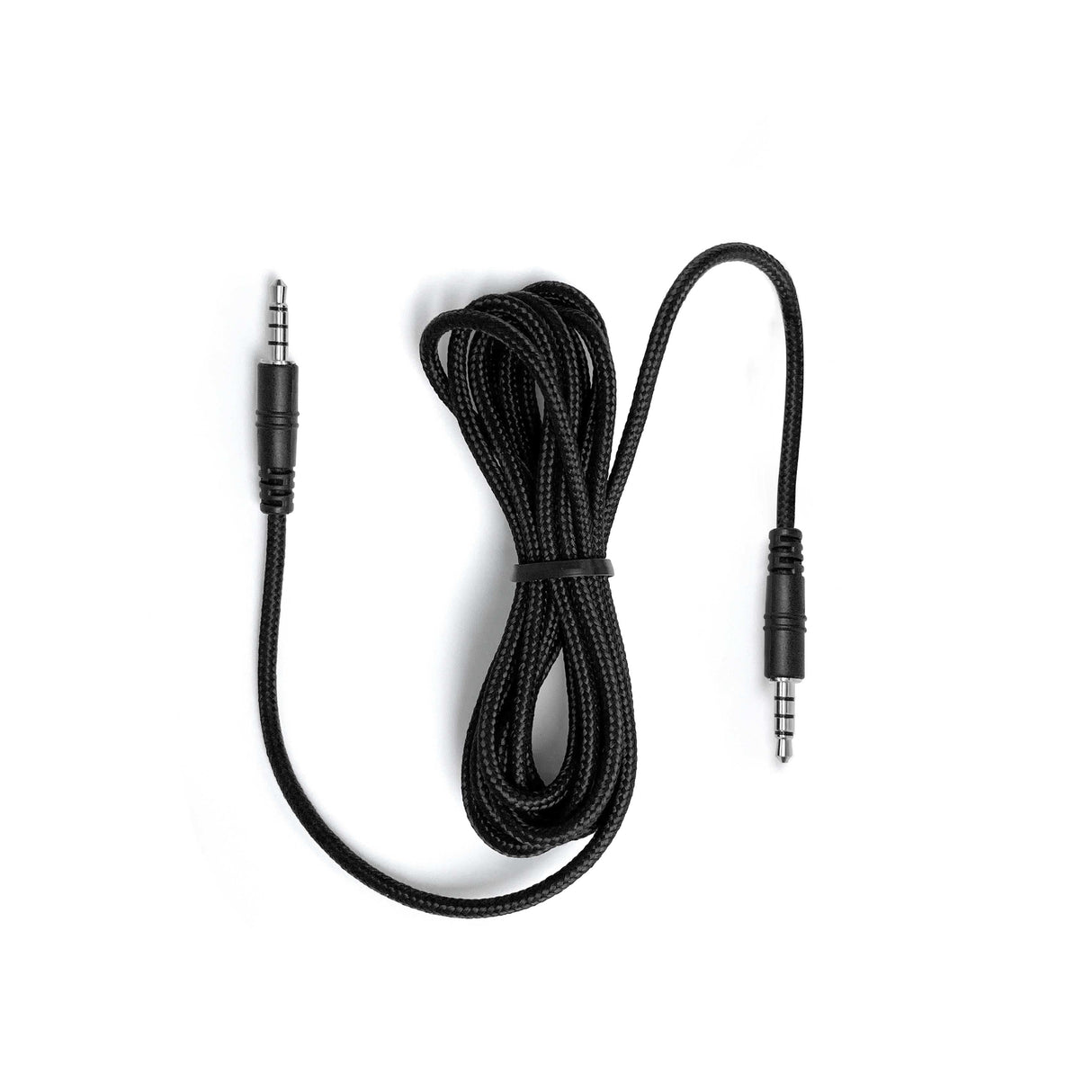 1.8m Braided Black Audio Cable with 4 pole connector