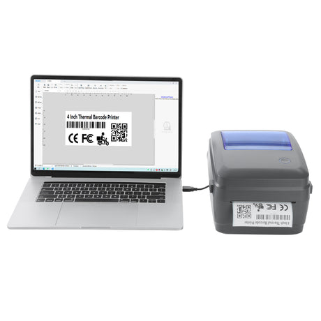 HOIN HQ480 4" Thermal Label & Receipt Printer USB & LAN