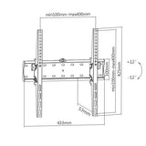 Tilt TV Wall Mount for Most 32"-55" LED, LCD Flat Panel (40 Kg 88 lbs)