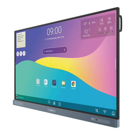 BenQ RP6504 65" 4K Interactive Flat Panel Display with Soundbar